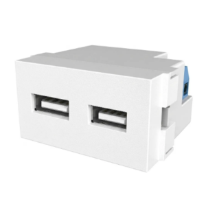 Modulo Toma Usb Carga Rapida Celular 3 Amper Jeluz Platinium